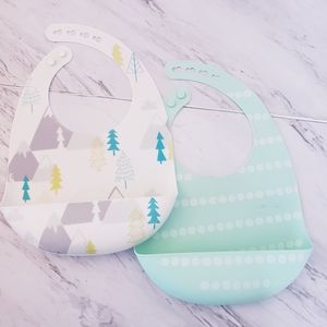 silicone bib cloud island 2pk